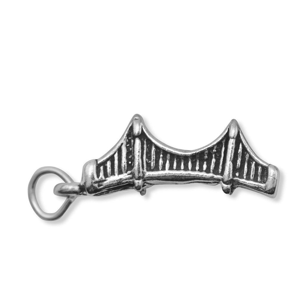 Oxidized 3D Golden Gate Bridge Charm