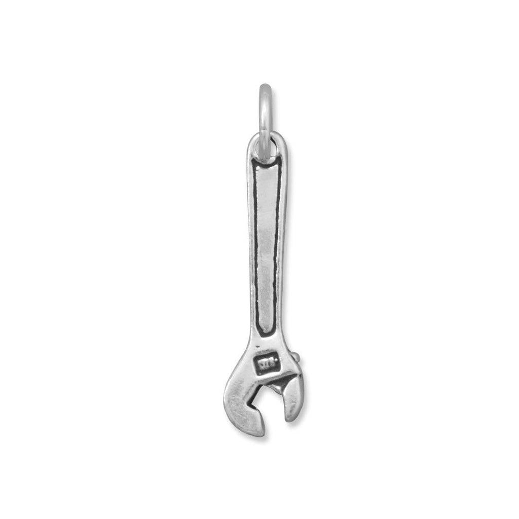 Oxidized 3D Wrench Charm