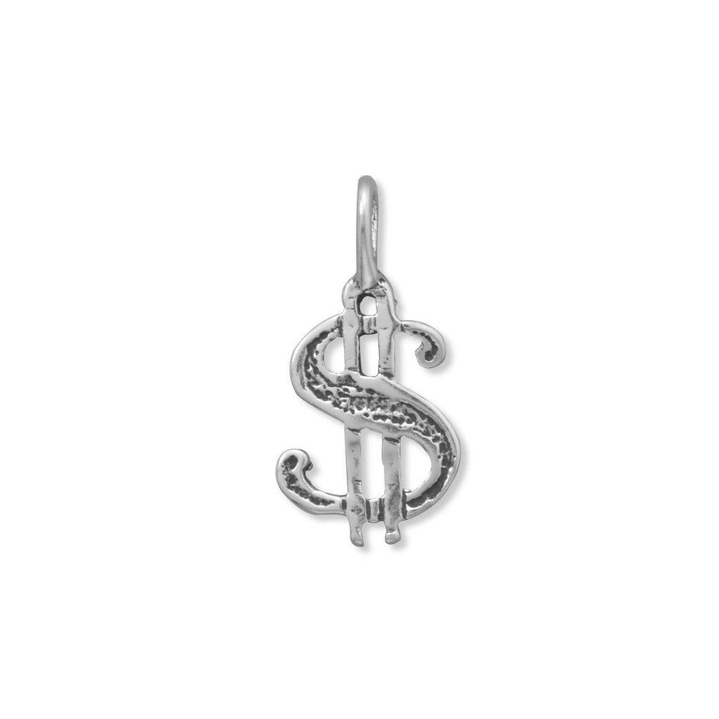 Oxidized Dollar Sign Charm