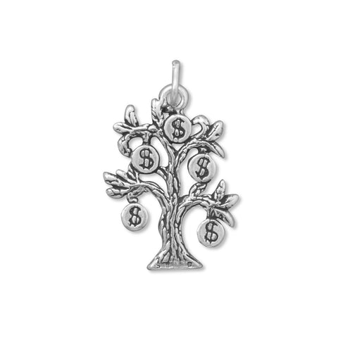 Oxidized Money Tree Charm