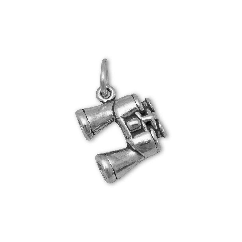 Oxidized 3D Binoculars Charm