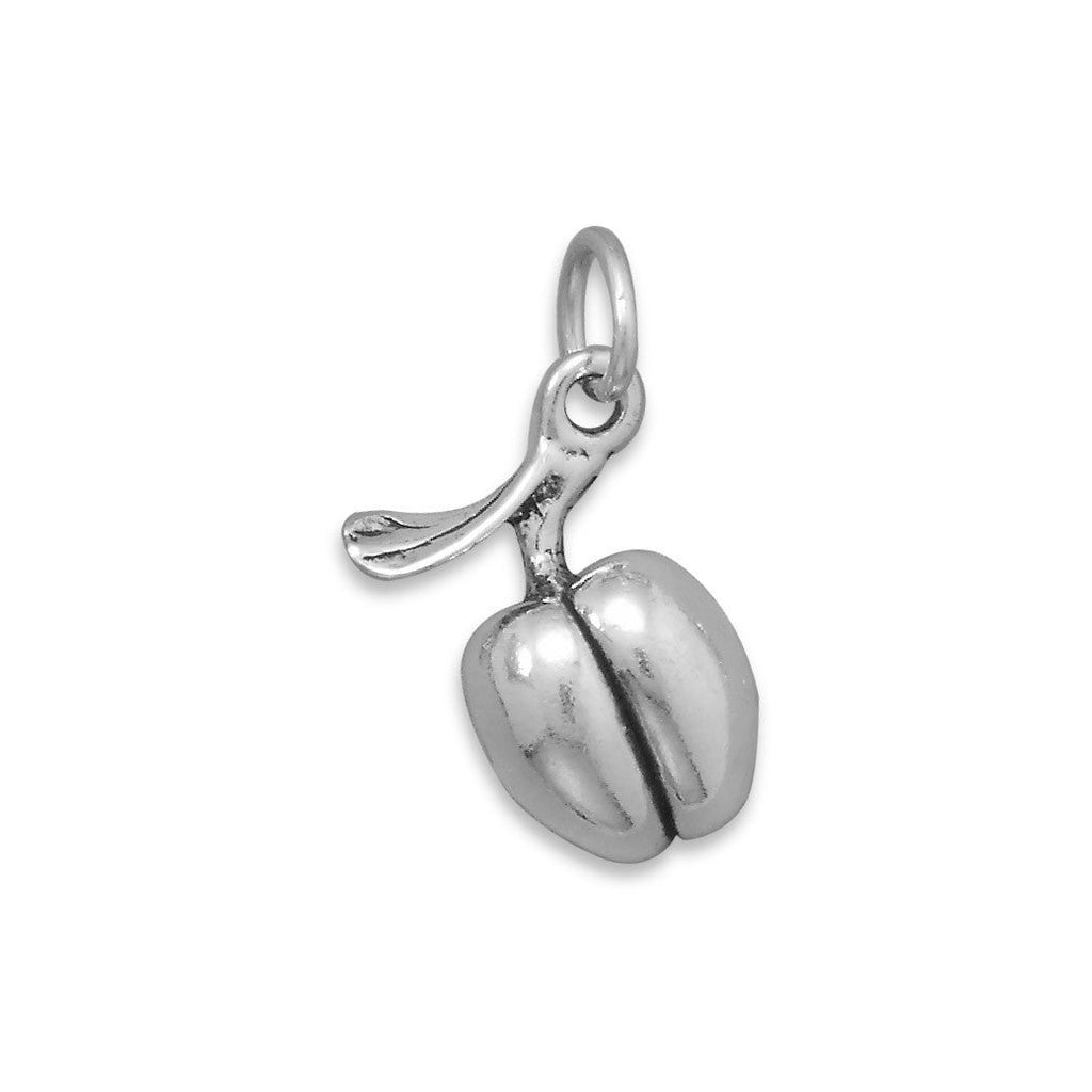 Oxidized 3D Peach Charm