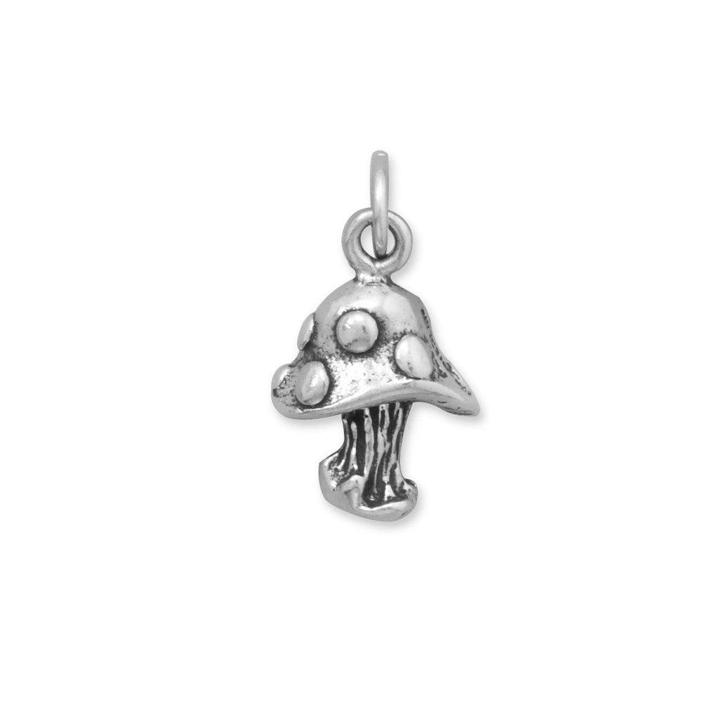 Oxidized 3D Mushroom Charm