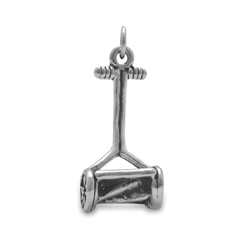 Oxidized 3D Push Mower Charm