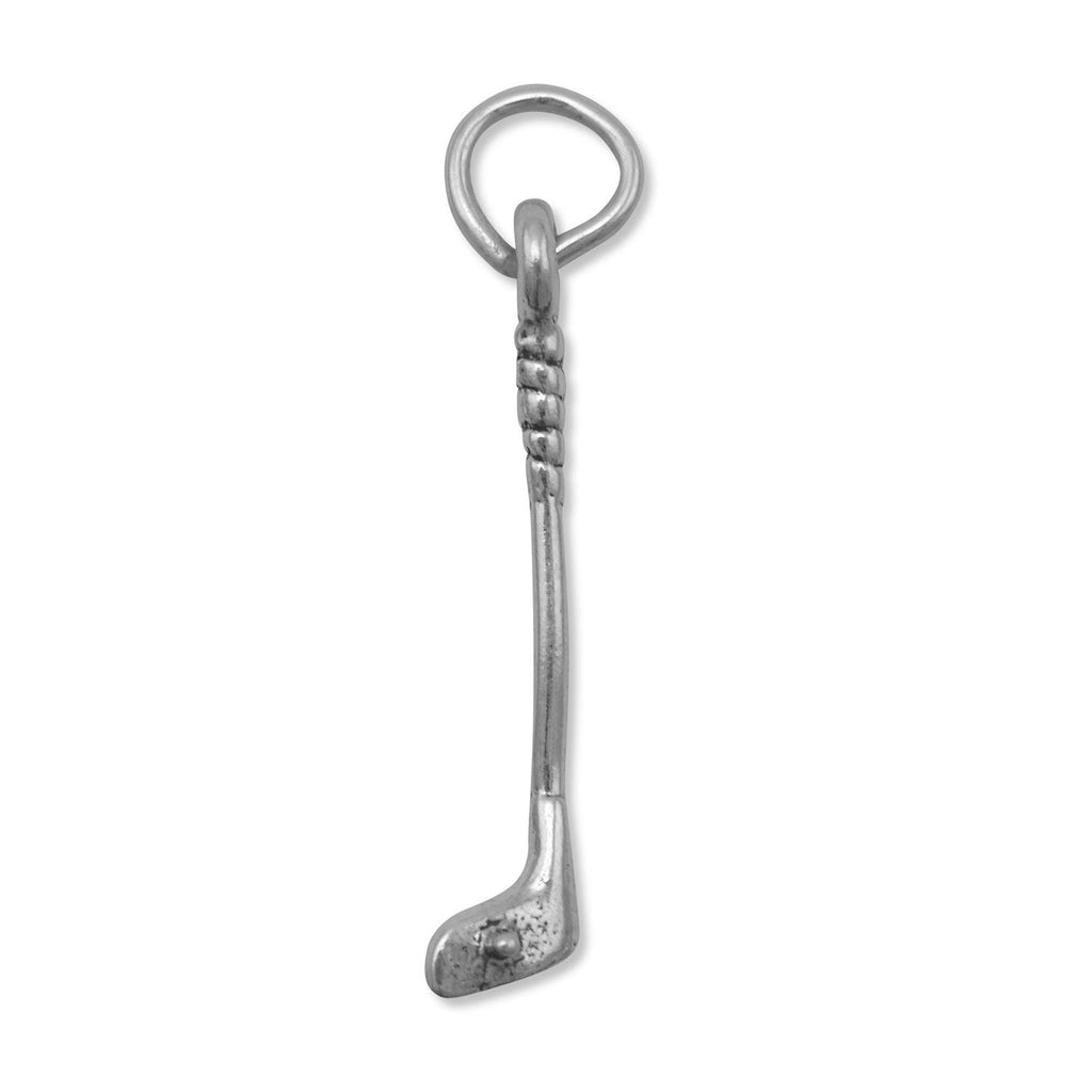 Oxidized 3D Golf Club Charm