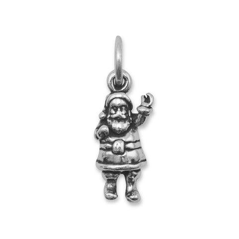 Oxidized 3D Santa Claus Charm