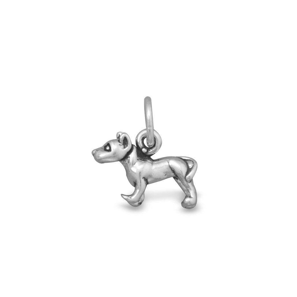 Mini Oxidized 3D American Staffordshire Terrier "Pit Bull" Charm