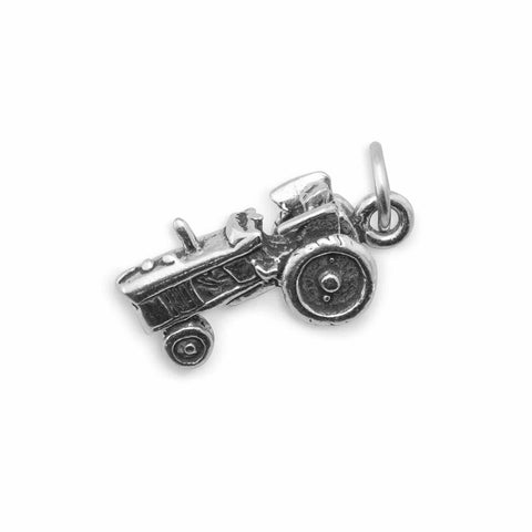 Oxidized 3D Tractor Charm