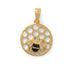 "BEE Mine!" 14 Karat Gold Plated Honeycomb with Bee Pendant