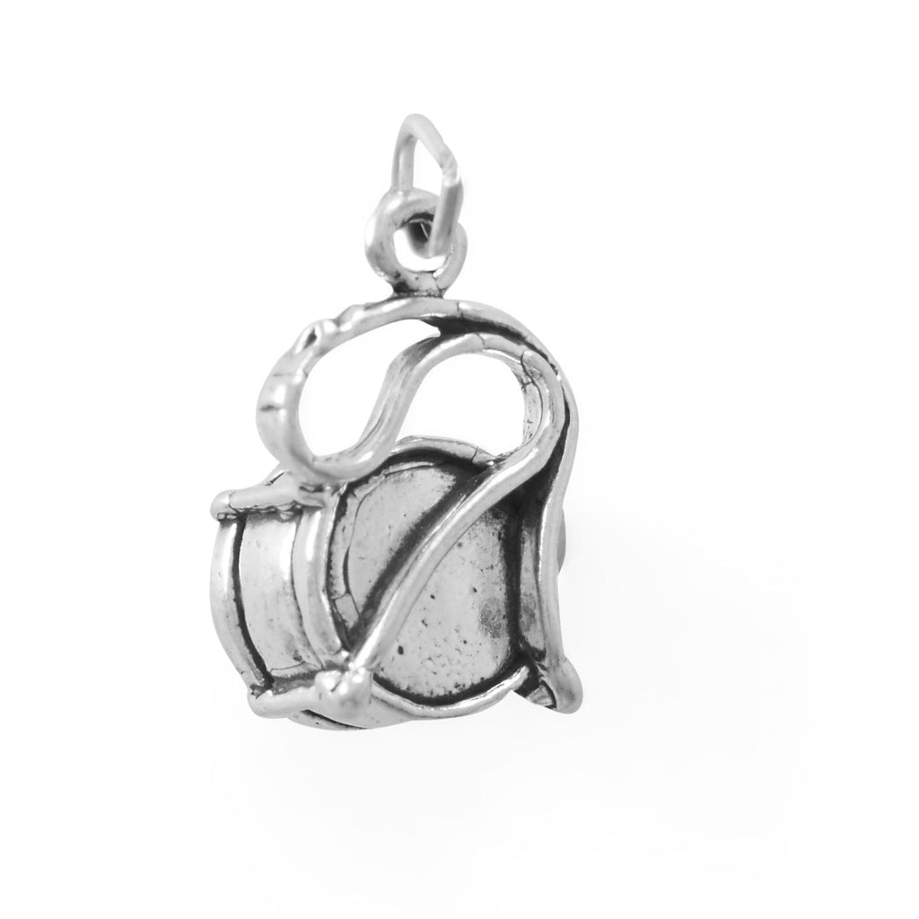 Dance To the Beat! Oxidized 3D Drum Charm