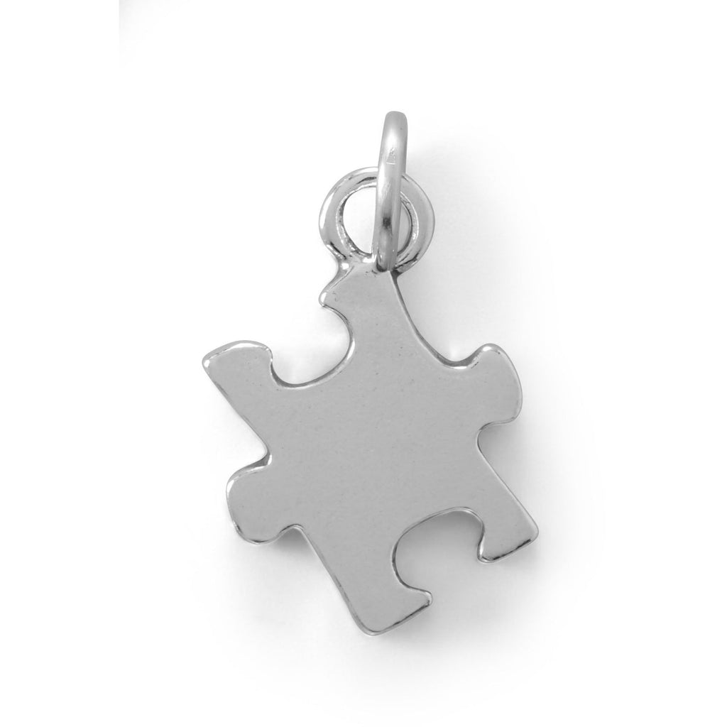 Oxidized Puzzle Piece Charm