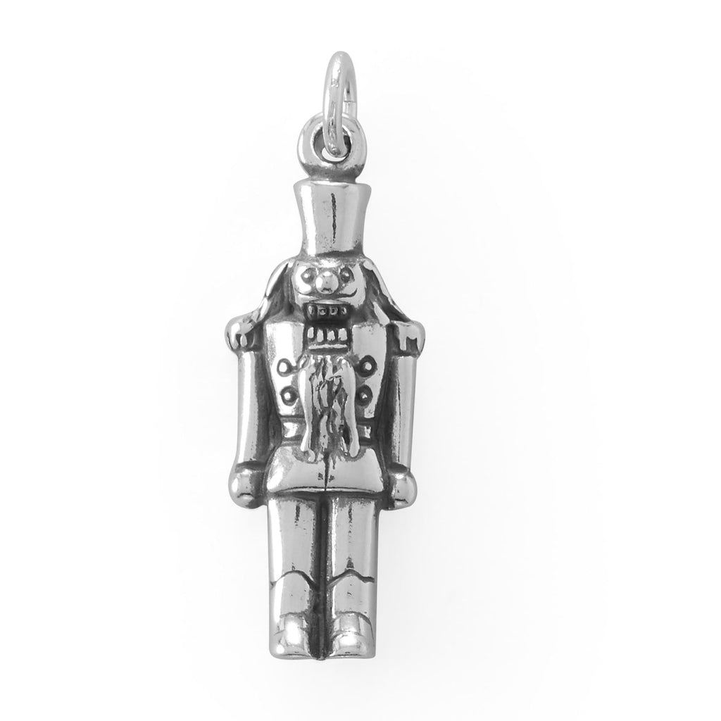 Oxidized 3D Cute Nutcracker Charm