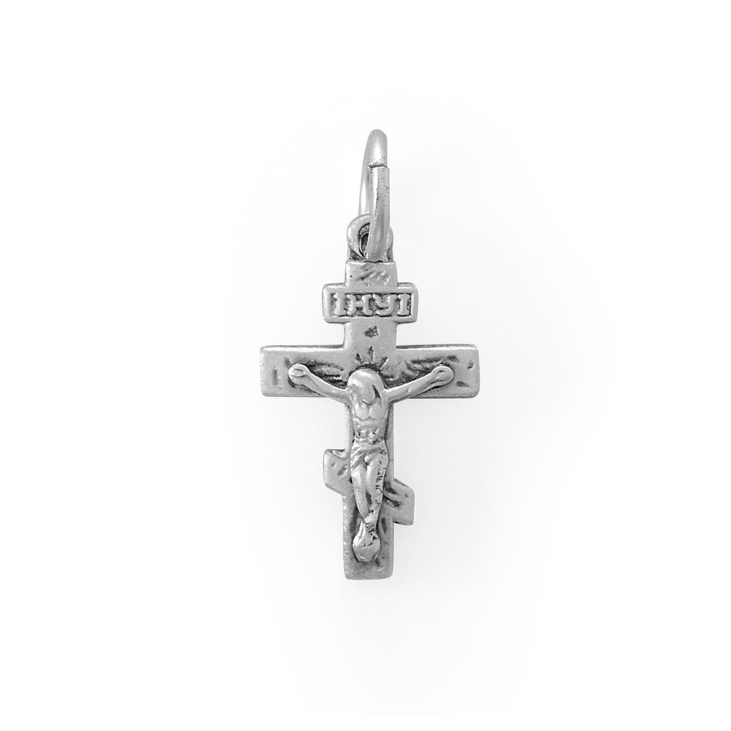 Small Matte Finish Crucifix Charm