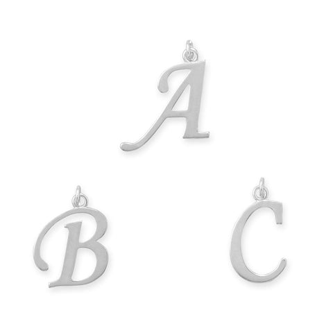 Large Polished Letter Pendant (A-Z)