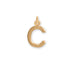 14 Karat Gold Plated Polished Letter Charm (A-Z)