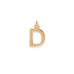 14 Karat Gold Plated Polished Letter Charm (A-Z)