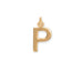 14 Karat Gold Plated Polished Letter Charm (A-Z)