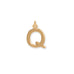 14 Karat Gold Plated Polished Letter Charm (A-Z)