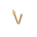 14 Karat Gold Plated Polished Letter Charm (A-Z)