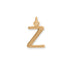 14 Karat Gold Plated Polished Letter Charm (A-Z)