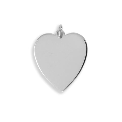 Large Engravable Heart Pendant