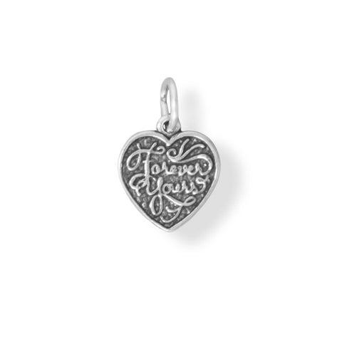 Small Oxidized "Forever Mine/Forever Yours" Charm