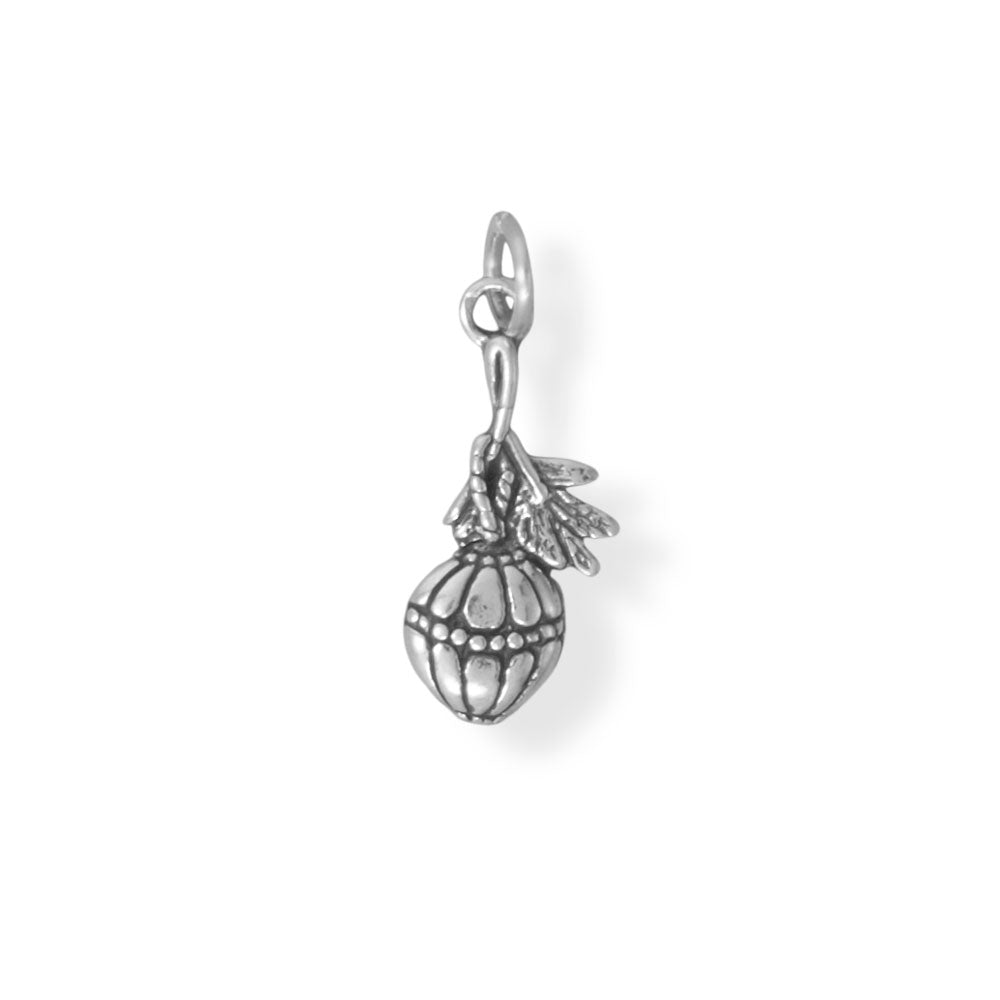 Oxidized Holiday Tree Ornament Charm