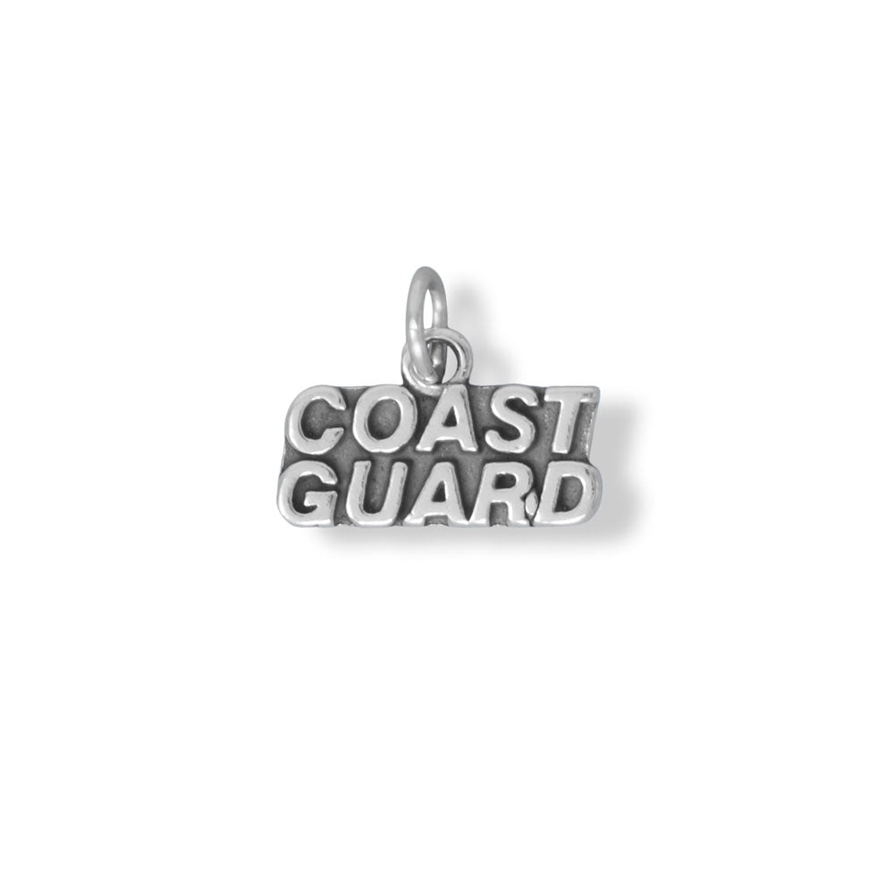 Oxidized COAST GUARD Charm