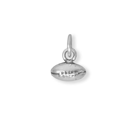 Small Oxidized 3D Football Charm