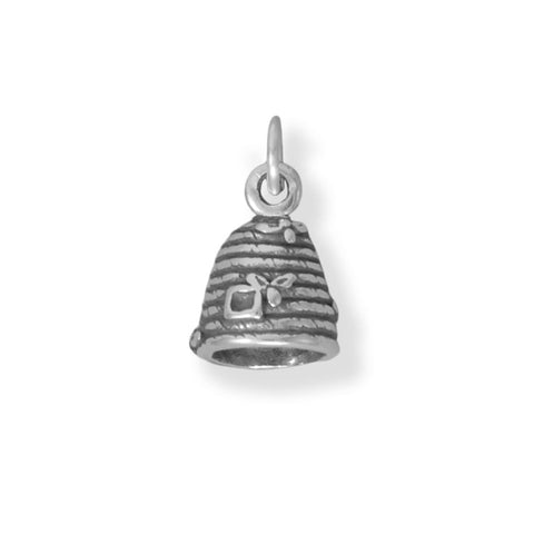 Oxidized 3D Sweet Beehive Charm