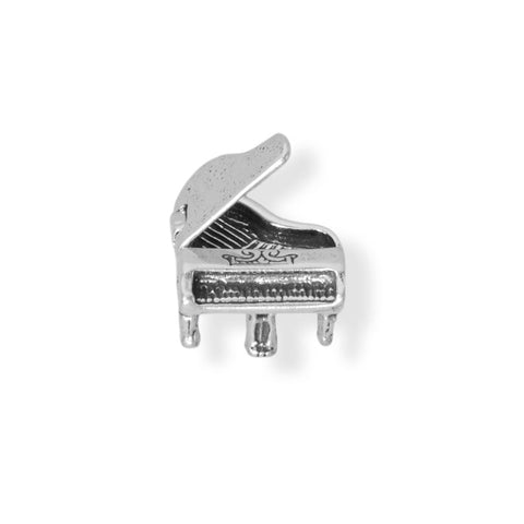 Oxidized 3D Movable Grand Piano Charm