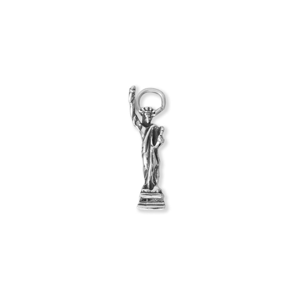 Oxidized 3D Lady Liberty Charm