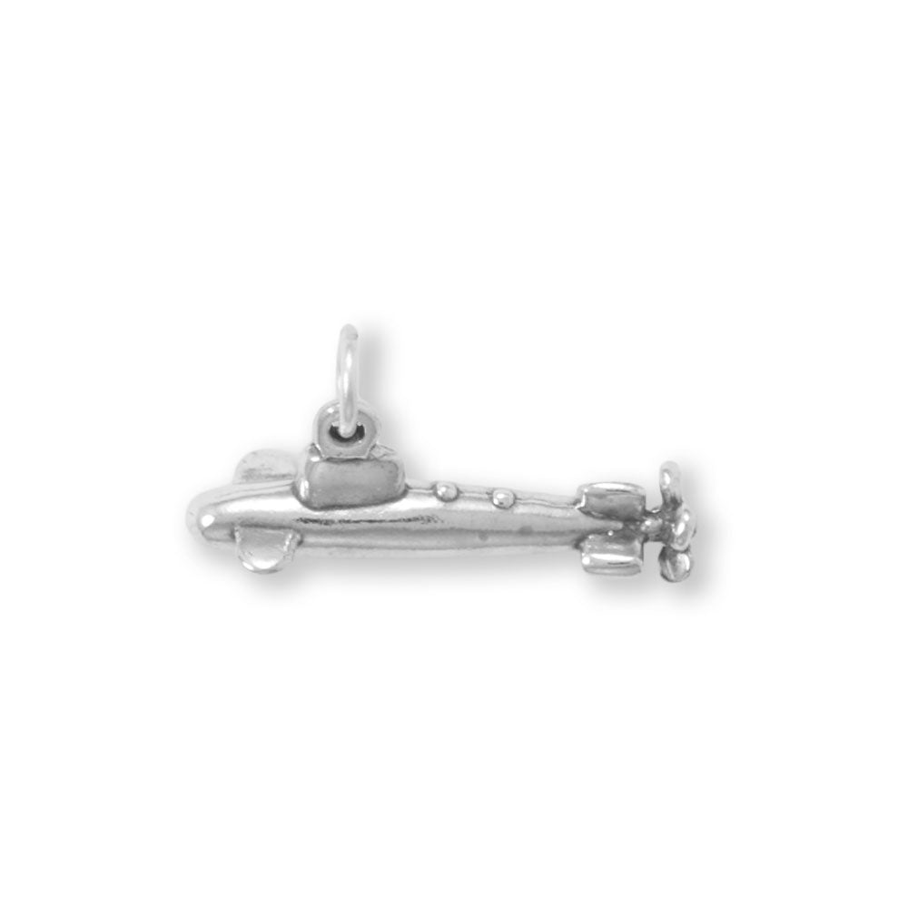 Oxidized 3D Submarine Charm