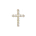 14 Karat Gold Plated Floating CZ Cross Slide