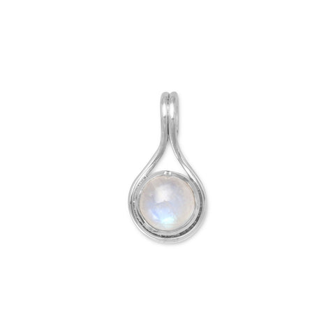 Round Rainbow Moonstone Slide