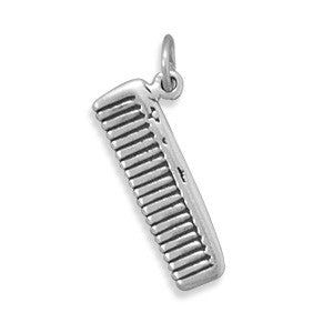 Oxidized 3D Comb Charm