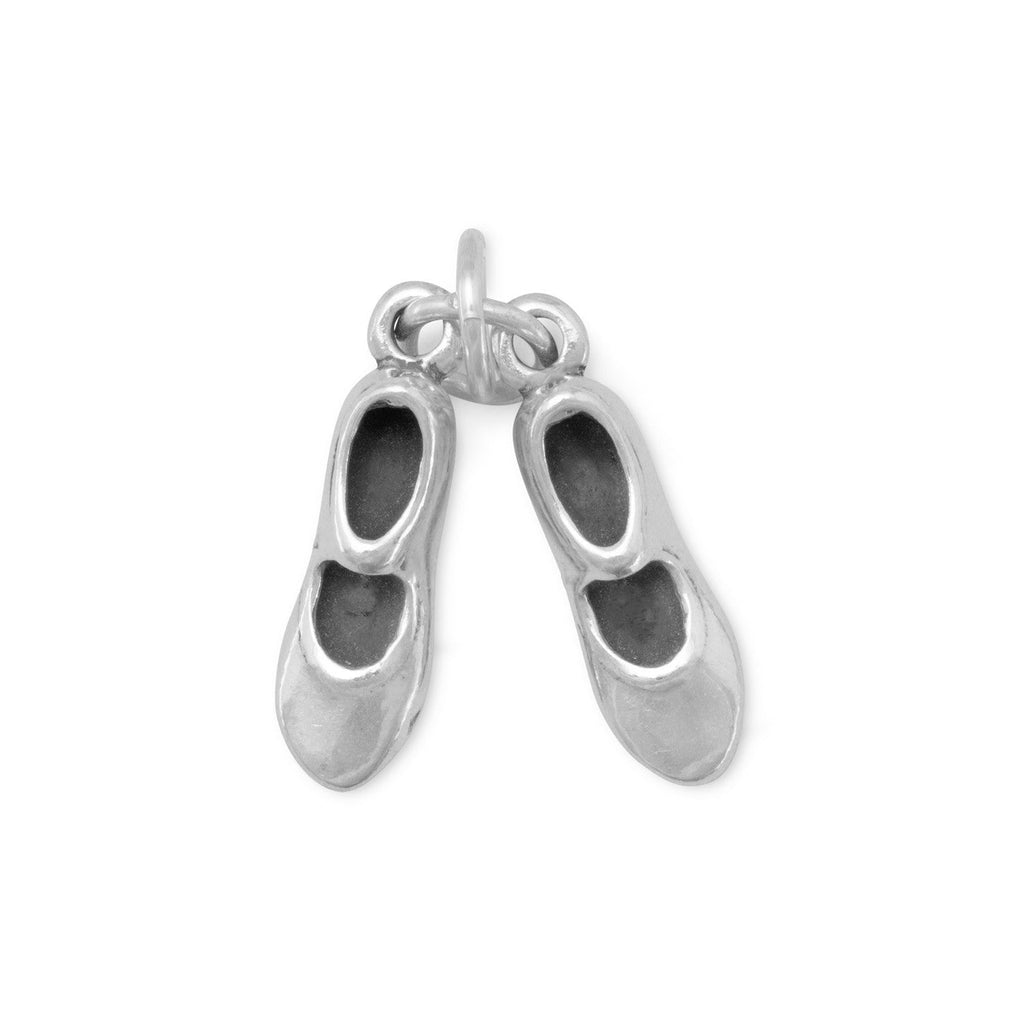 Oxidized 3D Tap Shoes Charm