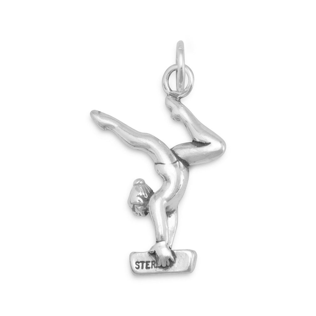 Oxidized 3D Gymnast Charm