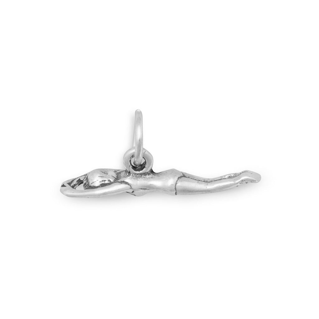 Oxidized 3D Swimmer Charm