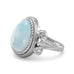 Pear Shape Larimar Ring - Matador Diamond