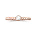 14 Karat Rose Gold Plated Solitaire CZ Ring