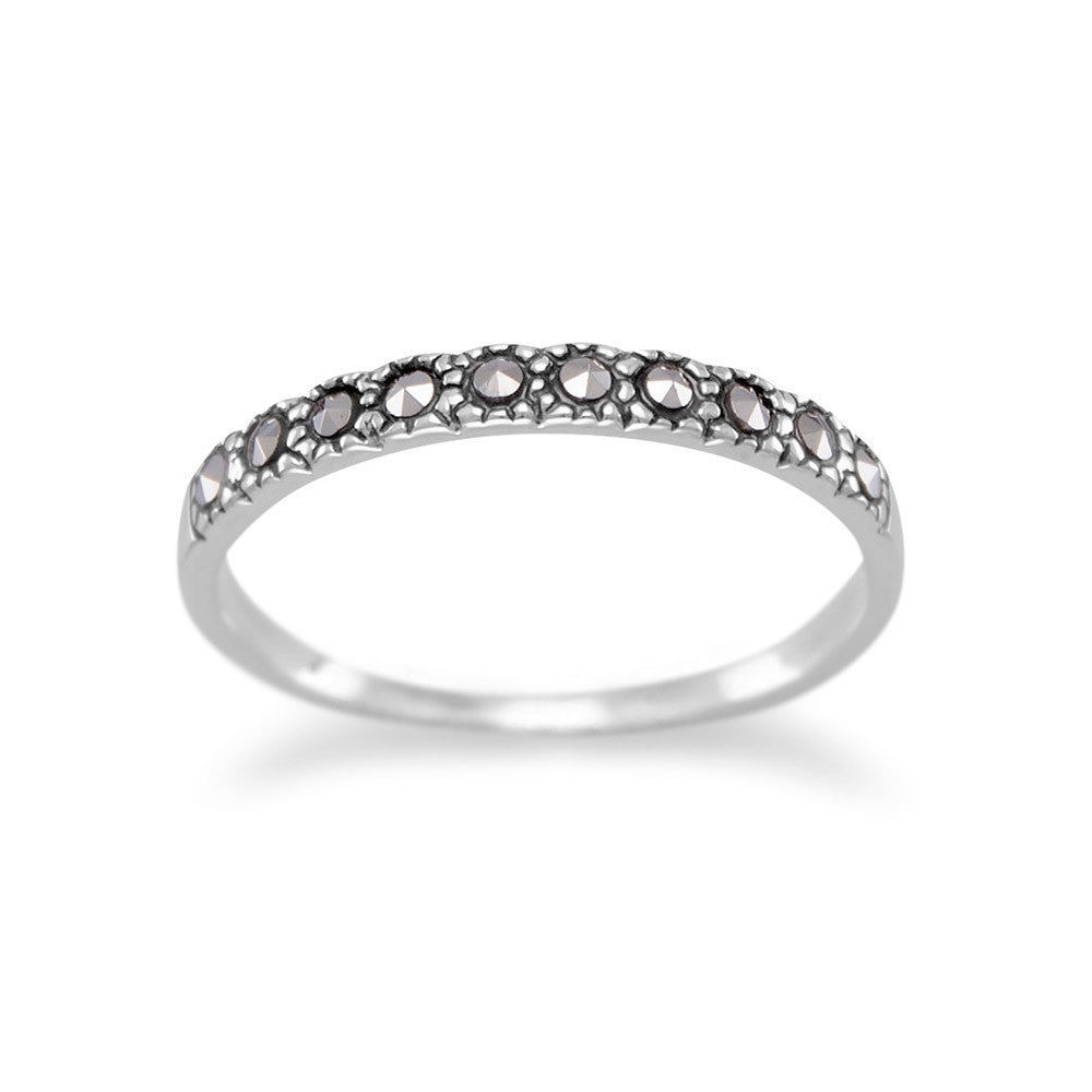 Thin Marcasite Band