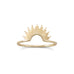 "Shine On!" 14 Karat Gold Plated Sunburst Ring