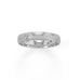 Rhodium Plated 4mm Wedding Band