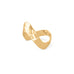 14 Karat Gold Plated Hammered "V" Chevron Ring