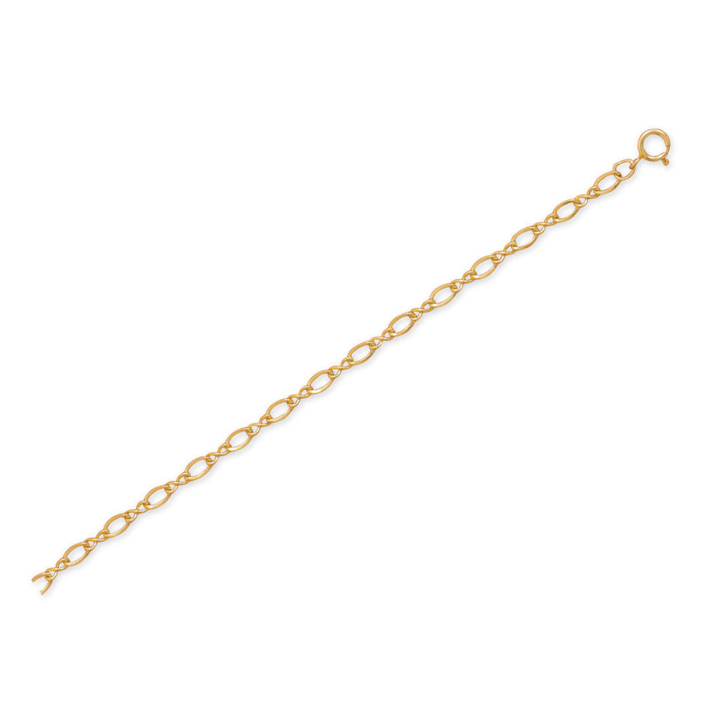 9" + 1" 14/20 Gold Filled Figure 8 Chain Anklet