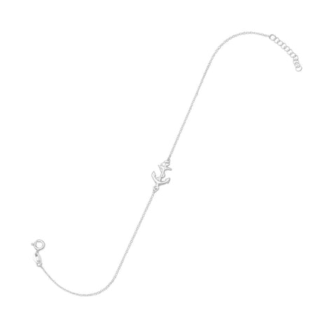 Sideways Anchor Anklet