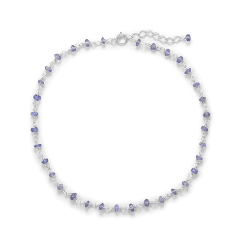 Lavender Love! 9.5" + 1" Tanzanite Bead Anklet