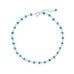 Blue Sea! 9.5" + 1" Turquoise Bead Anklet