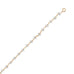 Moonlight Glow! 9.5" + 1" 14 Karat Gold Plated Rainbow Moonstone Anklet